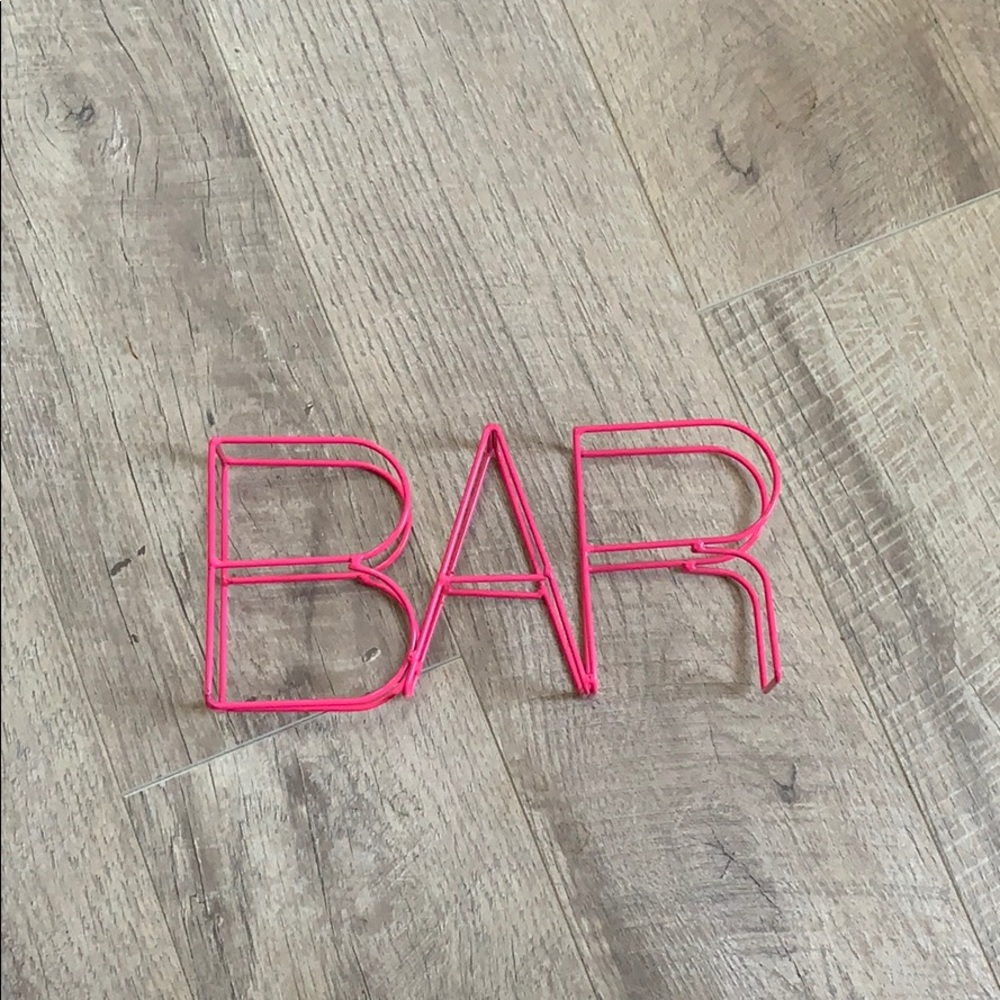 Wire Bar Sign